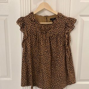JCrew Animal Print Top